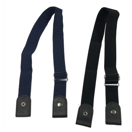 Elastisk bælte uden spænde 2-pak