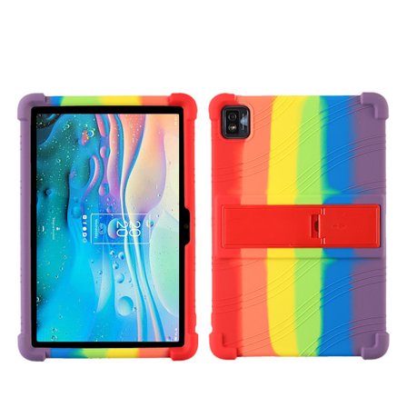 Silikonfodral med Ställ för TCL Tab 10S 10.1, Slitstarkt Skyddsfodral