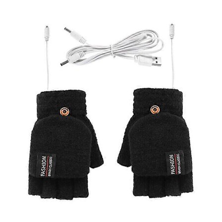 Vinter Sähköinen Ladattava Lapanen Lämmitettävät Käsineet Täysi & Puoli Sormenlämmitin USB