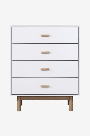 Loft24 - Kommode 4 skuffer Melanie - Hvit - Kommoder - Fra Homeroom