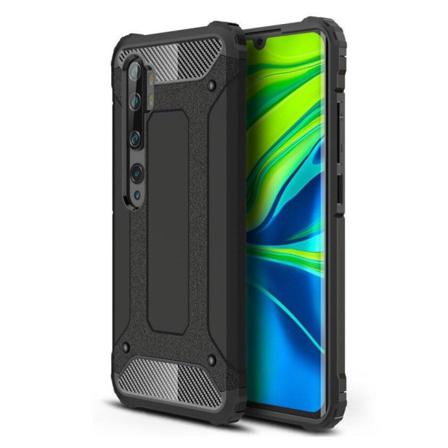 Hybrid Rugged Armor Skal Till Xiaomi Mi Note 10 - Black Svart