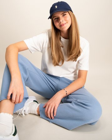 Polo Ralph Lauren Fleece Wide-Leg Sweatpant Blå Bukser Jente - Kids Brand Store