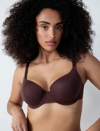 Etam Pure Fit - Light Padded Classic Bra - Brown - D x 70