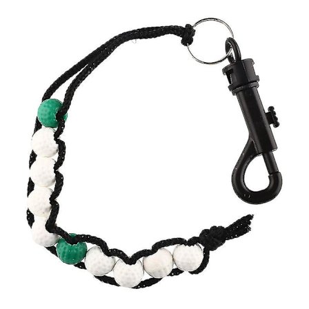 Golf Slag Teller, Golf Perler Grønn Slag Teller Keeper Med Klips 2 stk hvitgrønn