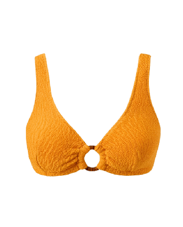 Understatement Ring Scoop Bikini Top Dam Orange L