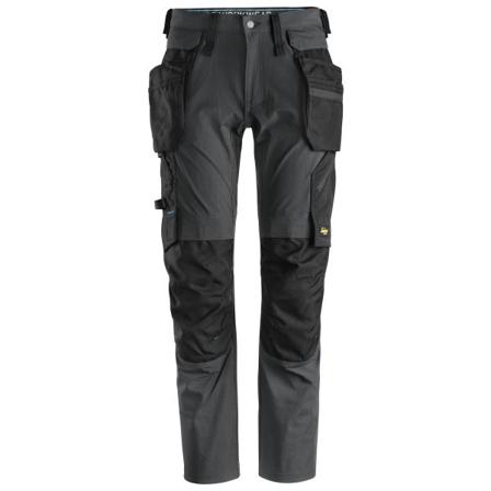 Snickers Workwear 6208 LiteWork Håndværkerbukser grå/sort Grå/sort, Tøj