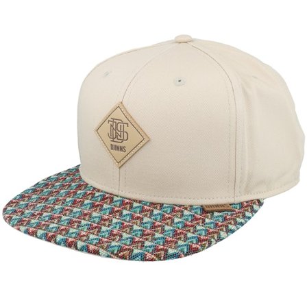 Djinns - Colour Triangle Rev. Khaki Snapback Snapback Beige Cap - @ Hatstore