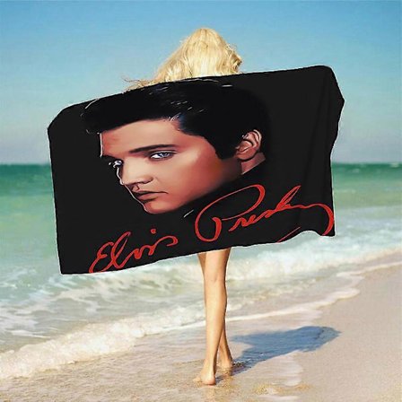 Elvis Presley Stort Badehåndklæde Hurtigtørrende 3d Populær Sanger Børn Børn Strandhåndklæde Badehåndklæde Til Svømning Badeværelse Hjem Unisex