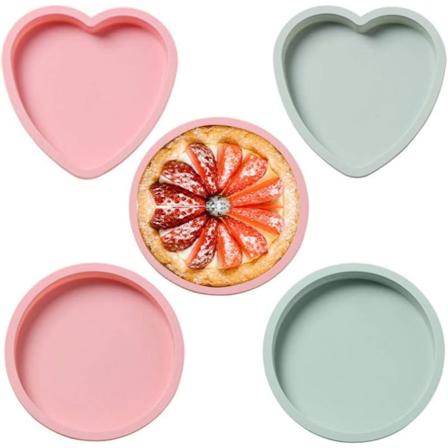 Non-Stick Silikonform Bakeform 6 Tommers Kaker Bakverk Brød