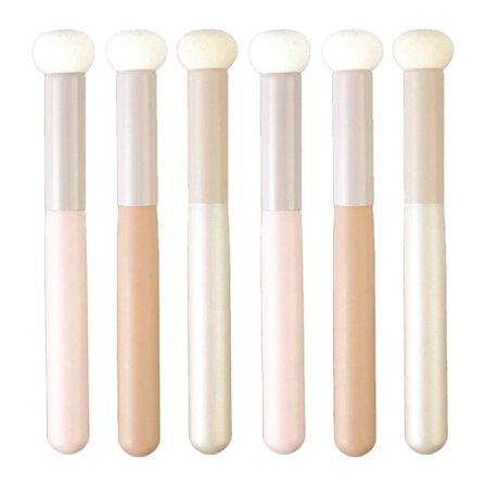 6 stk. Foundation Svamp Pudderkvast Børster, Svamp Pudderkvast Makeupbørster til Kvinder Piger