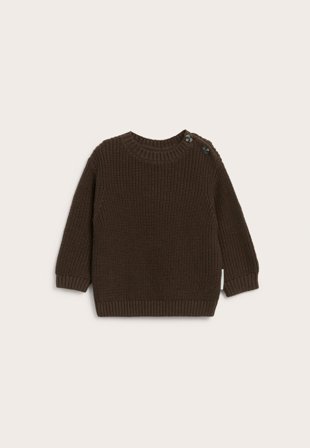 Kappahl | Stickad babytröja | Brun