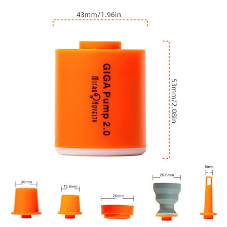 Bærbar Luftpumpe Camping Utendørs for Madrass Oppblåser