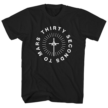 Thirty Seconds To Mars T Shirt Cirkulär logotyp Thirty Seconds To Mars Shirt