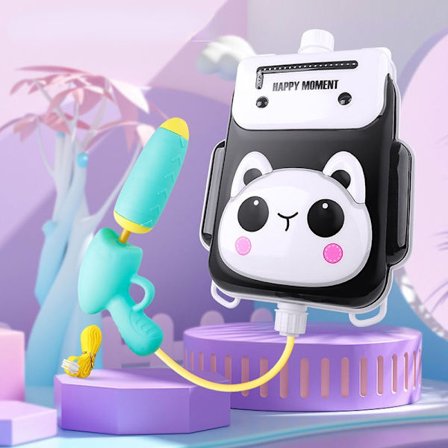 Barn vattenpistol ryggsäck 1300ml Panda ryggsäck