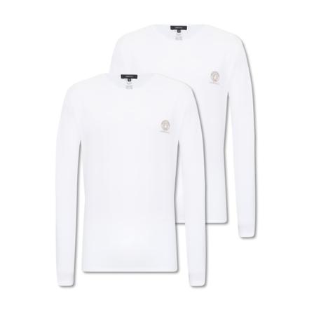 Versace Branded T-shirt 2-pack , Wit , Heren , Maat: L