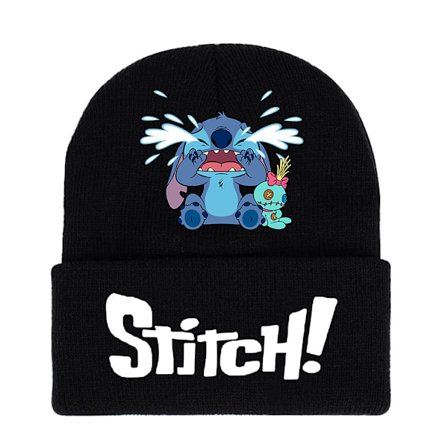 Unisex Lilo Stitch barnekarikatur strikket lue