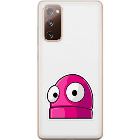Kompatibelt Mobildeksel til Samsung Samsung Galaxy S20 FE Rosa tegneseriefigur med store øyne i leken og humoristisk stil