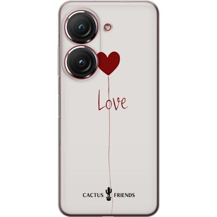 Yhteensopiva Puhelinkuori Asus Asus Zenfone 9 Cactus and Friends - Love Balloon Minimal