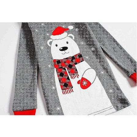 Familiematchende Røde Julepyjamasæt Mænd XL