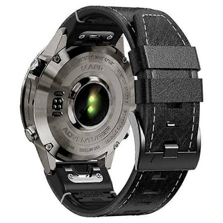 Läder + Silikon Armbandsur För Garmin Fenix 7 / Forerunner 965 / 955 / 945 / 935 (FMY)