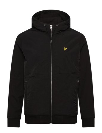 Lyle & Scott Half Raglan Hybrid Hoodie - Black - XXL