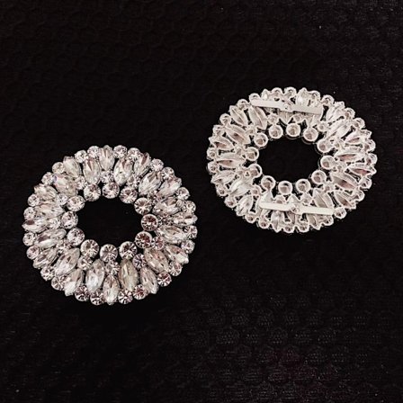 2stk Skoklemme Skinnende dekorative klips PIN-STIL PIN-STIL