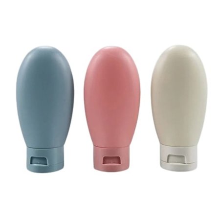 3 bitar Set Refillable Bottle Soft Silicon Lotion Container Squeeze Tube Tom Flaska Portable Rese Schampo Flaska