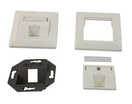 SYNERGY Keystone, Modulträger, UP Dosen für 1xTP-Modul, Reinweiss, Sy