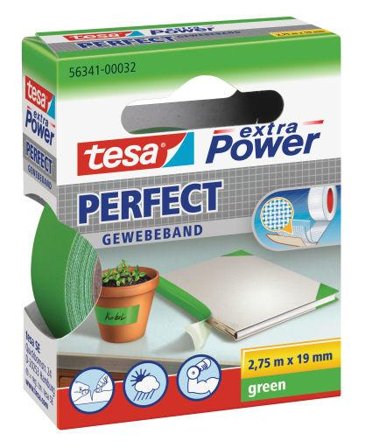 Tesa 56341 Power Perfect 19mm x 2,75m, grønn
