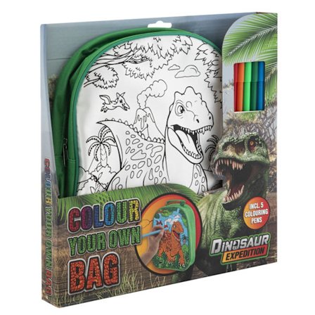 Ryggsekk Dinosaur Fargelegging