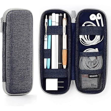 Pennfodral för Apple Pencil Eva Hårdskal Penna Pennfodral för Ipad Pro Usb Kabel Hörlurar Fontänpenna Grå