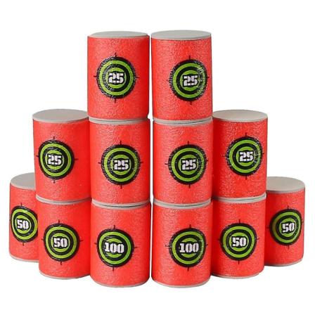 12 stk. kulepil-dart-mål for Nerf N-strike Elite Series Blasters, mykt Eva-material Db