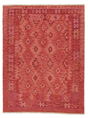 Tappeto Orientale Kilim Afghan Old Style 152X200 Rosso Scuro/Rosso (Lana, Afghanistan)