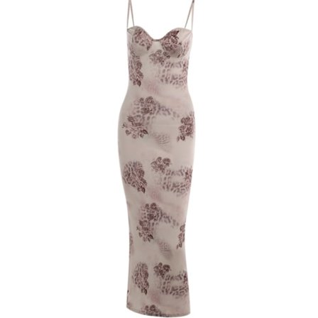 Halter klänning med smal midja och printed