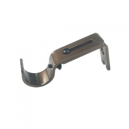 Justerbare gardinstangbeslag, 8-pak kraftige gardinstangsholdere til gardinstænger, hardware til vinduesgardinstang, 25 mm (brun)