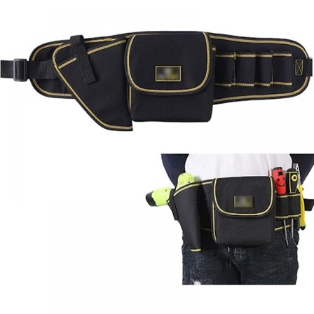 Professionellt verktygsbälte, Vattentät Oxford, Justerbart Bälte, Verktygsförvaring