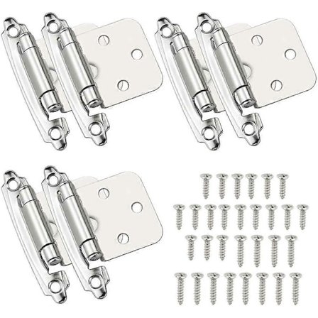 6 st Gångjärn Dörr Självstängande Gångjärn Kallvalsat Stålmaterial Gångjärn Fjäder med Dämpning