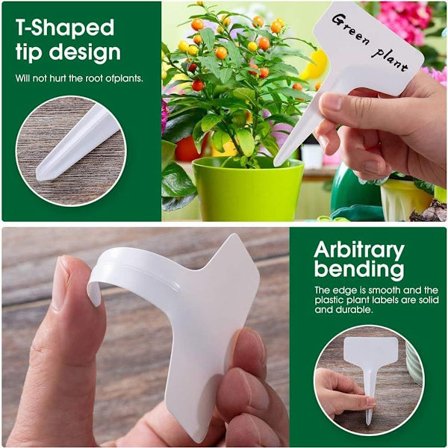 100 stk. plantetiketter i plast, etiketter