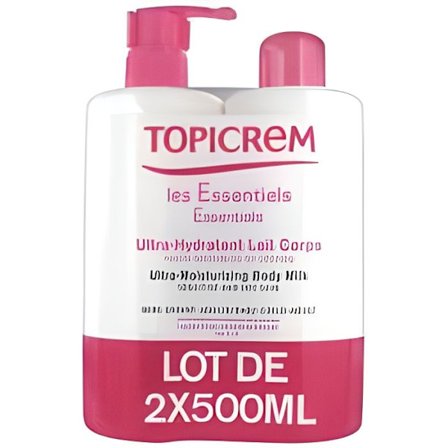 Topicrem Ultra Hydratant Kropmælk Sæt af 2 x 500ml