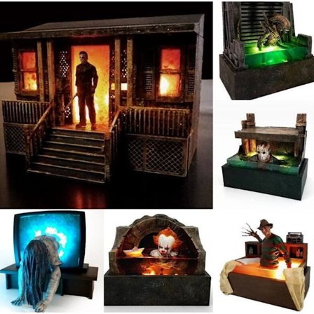 Halloween Dekoration Lysande Harts Dekoration för Skrivbord