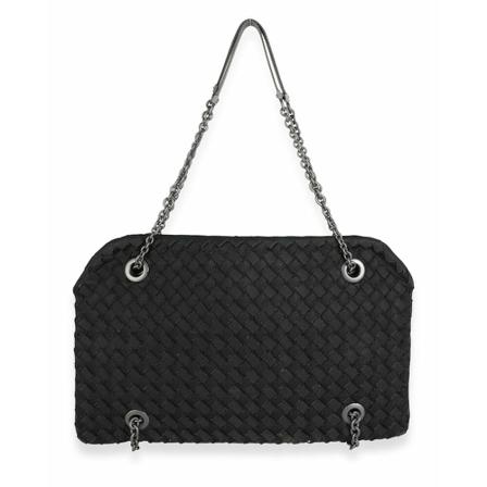 Bottega Veneta Vintage, Pre-owned Bag Zwart, Dames, Maat:ONE Size,leer