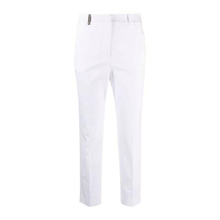 Peserico, Pants Wit, Dames, Maat:L