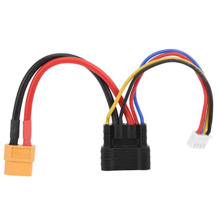 For TRX‐3S Stik til XT60 Konnektor Lipo Batterioplader Adapterkabel til RC Bil/Fly