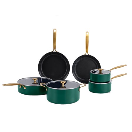 Combekk Paistinpannu- ja kattilasarja 10 osaa, vihreä