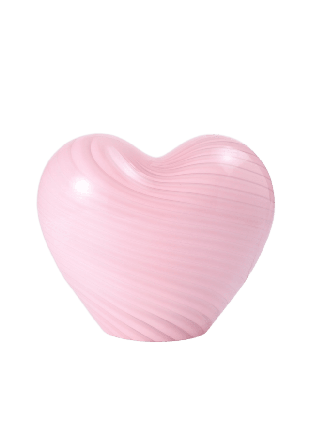 Åhléns Home Glaslampa HEART Belysning Rosa ONESIZE