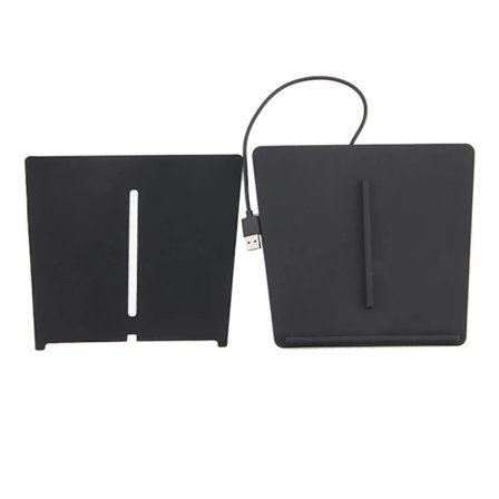 (pow yeah!) Bil 10W Trådløs Lader Kompatibel med Tesla Model 3 med Doble USB-porter_gave fra G Dd.