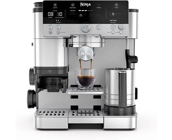 Luxe Café Premier Halvautomatisk Kaffemaskin - Ninja 3-i-1 kaffemaskin med inbyggd kvarn