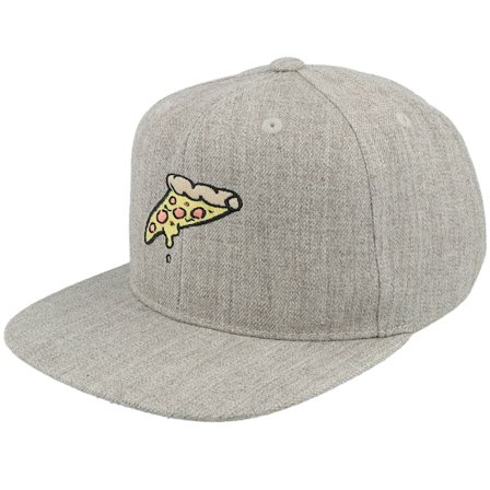 TMNT - Grey snapback Czapka Z Daszkiem - Kids Pizza Slice Heather Grey Snapback @ Hatstore