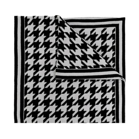 Balmain, Houndstooth scarf Zwart, Dames, Maat:ONE Size
