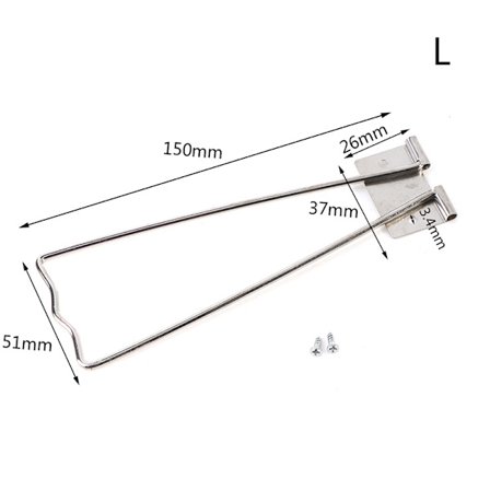 Fotostativ/fotoholder i metall (sølv) kompatibel med 5/8/10/12 tommers fotorammer. Sølv